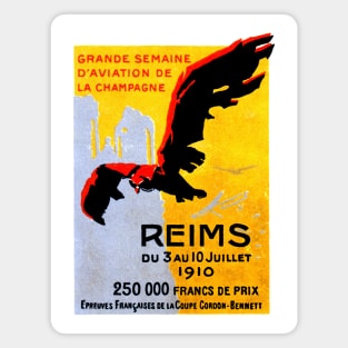 1910 Air Show in Reims France Magnet